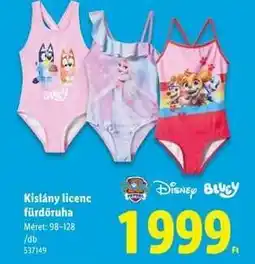 Lidl Kislány licenc fürdőruha ajánlat