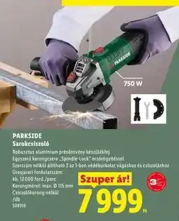 Lidl PARKSIDE Sarokcsiszoló ajánlat