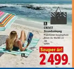 Lidl CRIVIT Strandszőnyeg ajánlat
