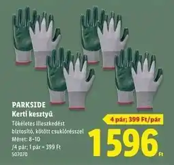 Lidl PARKSIDE Kerti kesztyű ajánlat