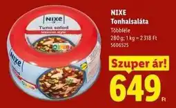 Lidl NIXE Tonhalsaláta ajánlat