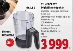 Lidl SILVERCREST Digitális mérőpohár ajánlat