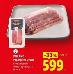 Lidl Dulano Prosciutto Crudo ajánlat