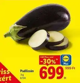 Lidl Padlizsán ajánlat