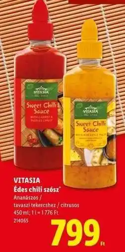 Lidl Vitasia Édes chili szósz ajánlat