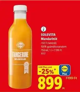 Lidl SOLEVITA Mandarinlé ajánlat