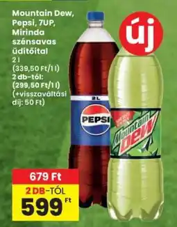 Interspar Mountain Dew, Pepsi, 7UP, Mirinda szénsavas üdítőital ajánlat