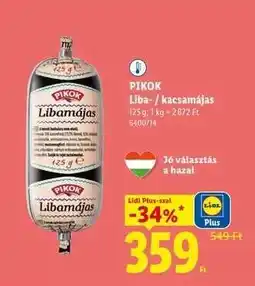 Lidl PIKOK ajánlat