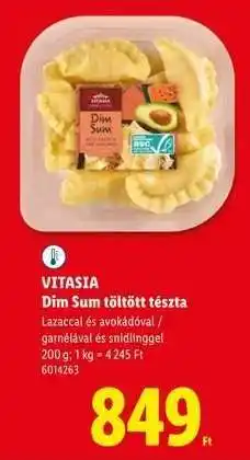 Lidl Vitasia Dim sum töltött tészta ajánlat