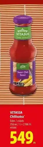 Lidl VITASIA Chiliszósz ajánlat