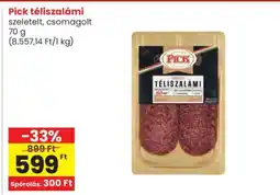 Interspar PICK Téliszalámi ajánlat