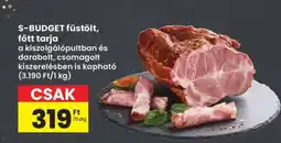 Interspar S-BUDGET füstölt, főtt tarja ajánlat