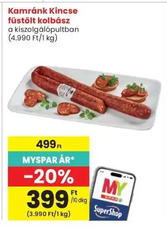 Interspar Kamránk Kincse füstölt kolbász ajánlat