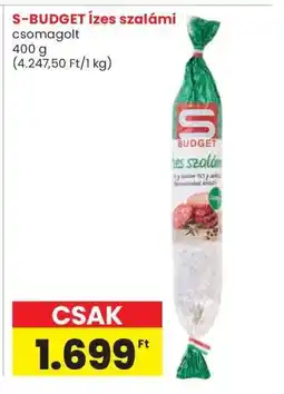 Interspar S-BUDGET ízes szalámi ajánlat