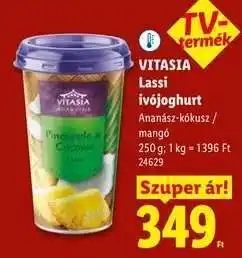 Lidl VITASIA Lassi ivójoghurt ajánlat
