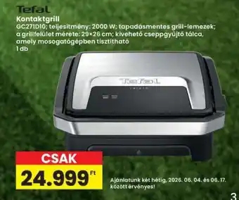 Interspar Tefal Kontaktgrill ajánlat