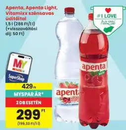 Interspar Apenta, Apenta Light, Vitamixx szénsavas üdítőital ajánlat