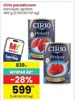 Interspar Cirio paradicsom ajánlat