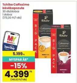 Interspar Tchibo Cafissimo Kávékapszula ajánlat