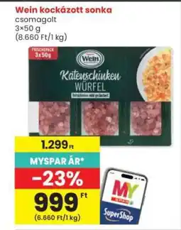 Interspar Wein kockázott sonka ajánlat