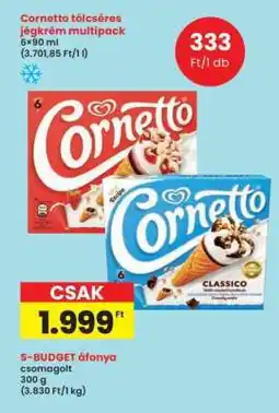 Interspar Cornetto Tölcséres Jégkrém Multipack ajánlat
