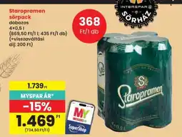 Interspar Staropramen sörpack ajánlat