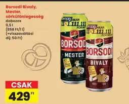 Interspar Borsodi Bivaly, Mester, sörkülönlegesség ajánlat