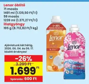 Interspar LENOR Öblítő ajánlat