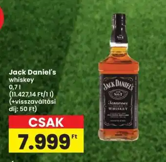 Spar JACK DANIEL'S Whiskey ajánlat