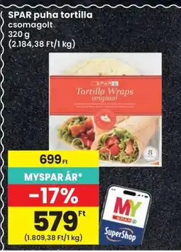 Interspar SPAR puha tortilla ajánlat