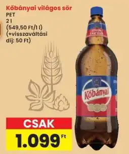 Interspar KŐBÁNYAI Világos sör ajánlat