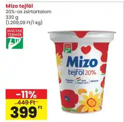 Spar MIZO Tejföl ajánlat