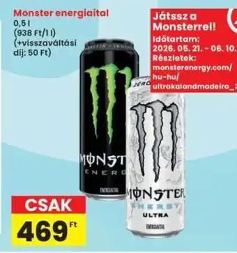 Interspar MONSTER Energiaital ajánlat