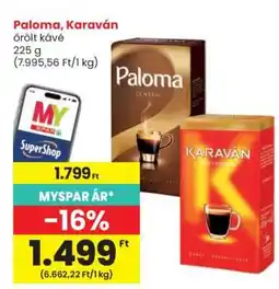 Spar Paloma, Karaván őrölt kávé ajánlat