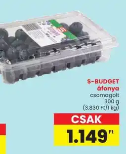 Spar S-BUDGET áfonya ajánlat