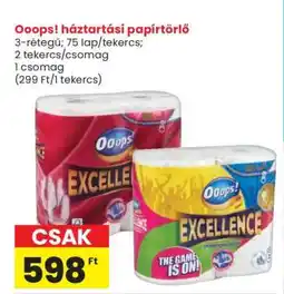 Spar Ooops! háztartási papírtörlő ajánlat