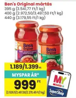 Spar Ben's Original mártás ajánlat
