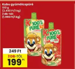 Interspar Kubu Gyümölcspüré ajánlat