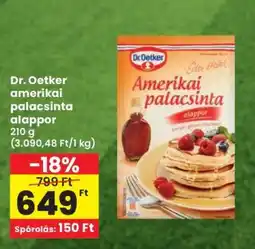 Spar Dr. Oetker amerikai palacsinta alappor ajánlat