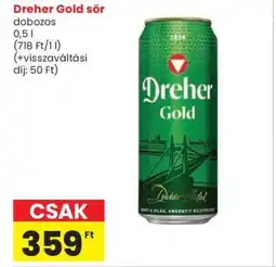 Spar Dreher Gold sör ajánlat