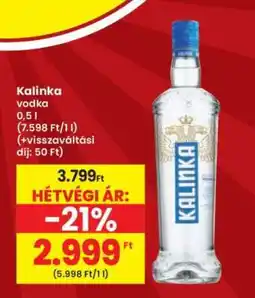 Interspar Kalinka vodka ajánlat