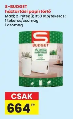 Interspar S-BUDGET háztartási papírtörlő ajánlat