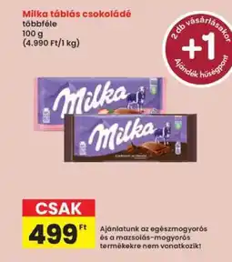 Interspar MILKA Táblás csokoládé ajánlat