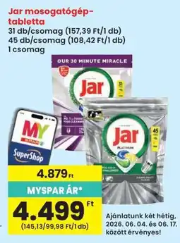 Interspar Jar Mosogatógép-tabletta ajánlat