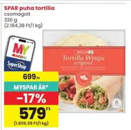 Spar SPAR puha tortilla ajánlat