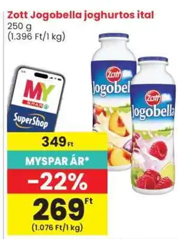 Spar Zott Jogobella joghurtos ital ajánlat