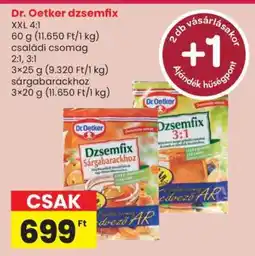 Spar Dr. Oetker dzsemfix ajánlat