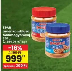 Spar SPAR amerikai stílusú földimogyoróvaj ajánlat