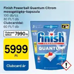 Tesco Finish Powerball Quantum Citrom mosogatógép-kapszula ajánlat