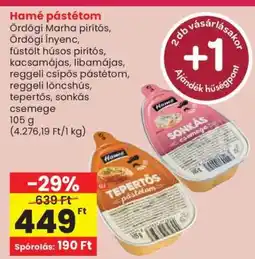 Spar HAMÉ PÁSTÉTOM ajánlat